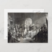 George Washington en zijn generaals briefkaart (Voorkant / Achterkant)