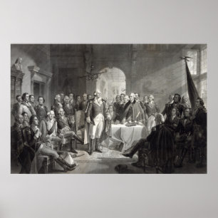 George Washington en zijn Generals poster/print Poster