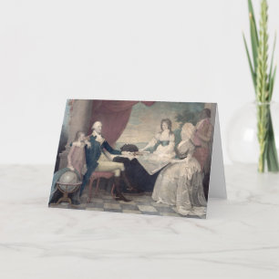 George Washington et sa carte de voeux de famille