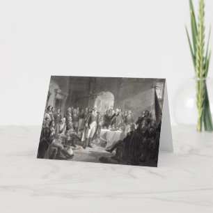 George Washington et sa carte de voeux de généraux