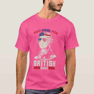 George Washington Fun Stars stript Amerikaanse vla T-shirt