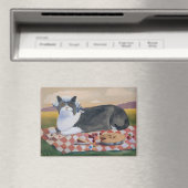 George Washington Funny Cat Magnet Magneet (Insitu (Vaatwasser))