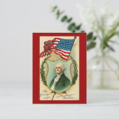 George Washington Greetings Briefkaart (Staand voorkant)