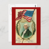George Washington Greetings Briefkaart (Voorkant / Achterkant)
