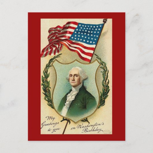George Washington Greetings Briefkaart (Voorkant)