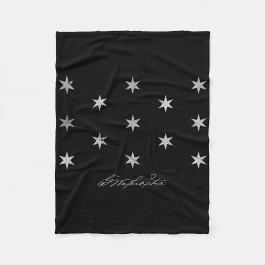 George Washington Headquarters Flag Independence D Fleece Deken (Voorkant)