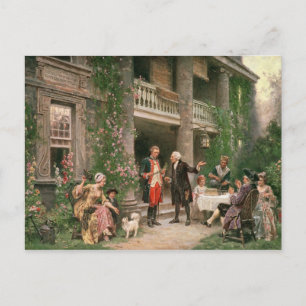 George Washington in Bartram's tuin Briefkaart