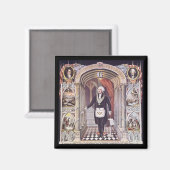 George Washington in Masonic Regelia Magneet (Voorkant / Achterkant)