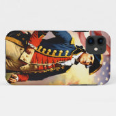 George Washington in oorlogsuitrusting Case-Mate iPhone Case (Achterkant (horizontaal))