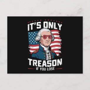 George Washington is alleen verraad als je verlies Briefkaart