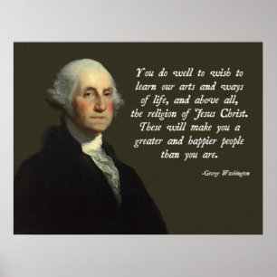 George Washington Jesus Poster