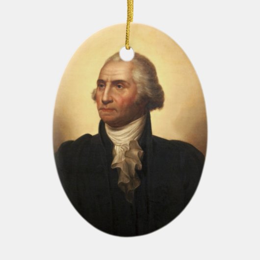 George Washington Keramisch Ornament (Voorkant)