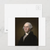 George Washington -  kunstportret Briefkaart (Voorkant / Achterkant)