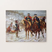 George Washington Lafayette Valley Forge Army Legpuzzel (Horizontaal)