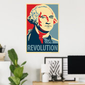 George Washington: Obama parodie poster (Thuiskantoor)