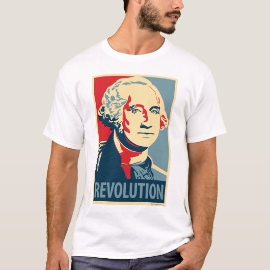 George Washington: Obama Parody Poster T-shirt (Voorkant)