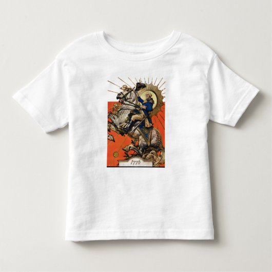 George Washington op Horseback Kinder Shirts (Voorkant)