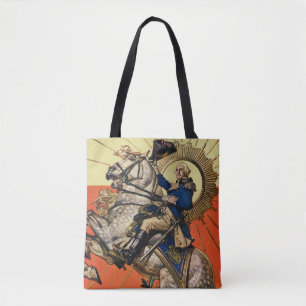 George Washington op Horseback Tote Bag