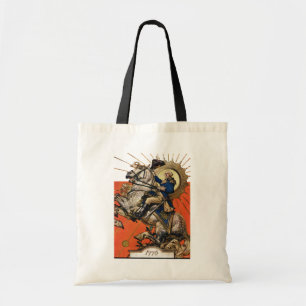 George Washington op Horseback Tote Bag