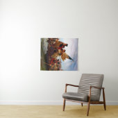 George Washington over de rivier de Delaware Wandkleed (In Situ (horizontaal))