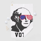George Washington Patriottisch Rood Wit Blauw Golfhanddoek (Insitu)