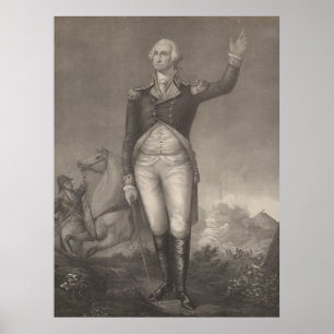 George Washington Portrait (1854) Poster