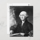 George Washington Portrait briefkaart (Voorkant / Achterkant)