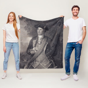  George Washington Portrait Fleece Deken