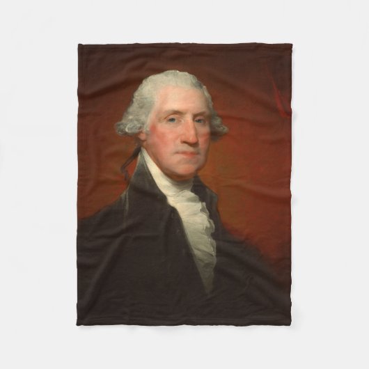 George Washington Portrait Fleece Deken (Voorkant)