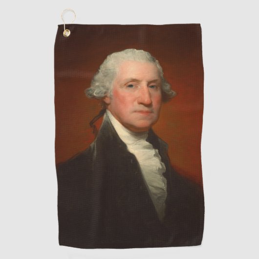 George Washington Portrait Golfhanddoek (Voorkant)