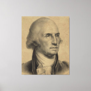 George Washington Portrait Illustratie Canvas Afdruk