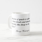 George Washington Portrait & Quote Mok (Voorkant links)