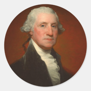George Washington Portrait Ronde Sticker