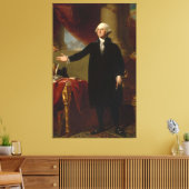  George Washington Portret schilderen 2 Canvas Afdruk (Insitu (Woonkamer))