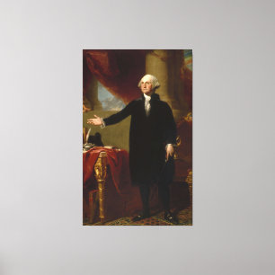 George Washington Portret schilderen 2 Canvas Afdruk