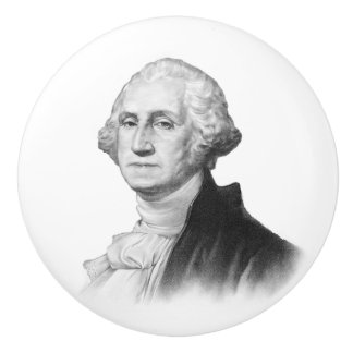 George Washington  portret schilderen Keramische Knop