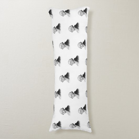 George Washington portret schilderen Lichaamskussen (Voorkant Verticaal)