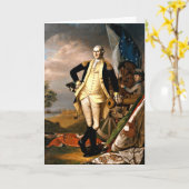 George Washington, portret van het eerste presiden Kaart (Gele Bloem)