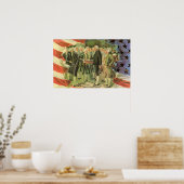George Washington Poster vintage d'investiture (Cuisine)