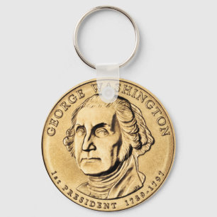 George Washington President $1 Sleutelhanger munte