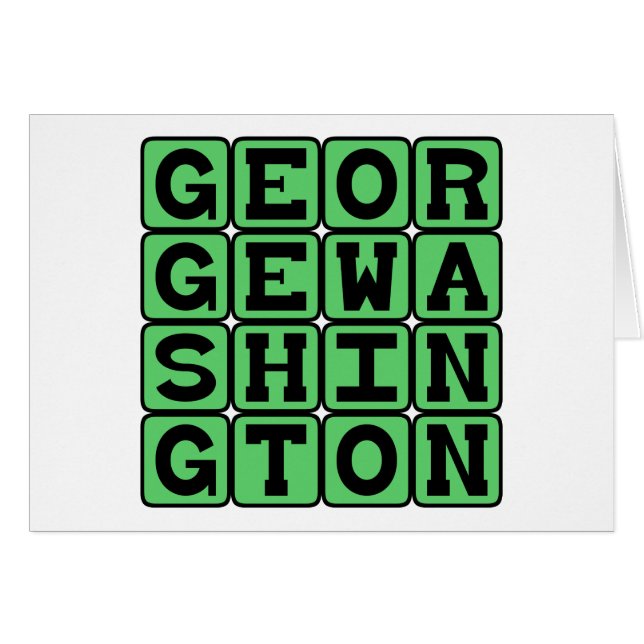 George Washington, président américain (Devant horizontal)