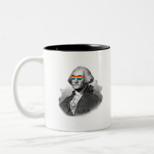 George Washington Pride Tweekleurige Koffiemok
