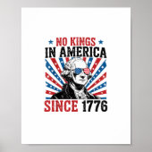 George Washington Protest Sign No Kings In America Poster (Voorkant)