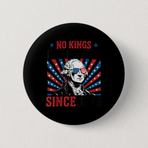 George Washington Protestbord Democratie Geen Koni Ronde Button 5,7 Cm