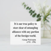 George Washington Quote 5a Briefkaart (Staand voorkant)