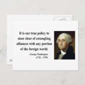 George Washington Quote 5b Briefkaart (Voorkant / Achterkant)
