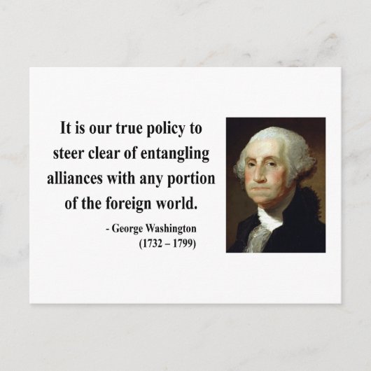 George Washington Quote 5b Briefkaart (Voorkant)