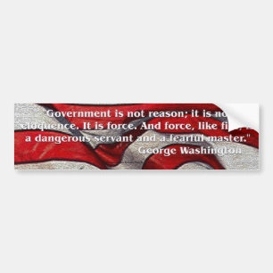 George Washington Quote Bumpersticker