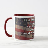 George Washington Quote over het eerste amendement Mok (Links)