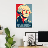 George Washington - Revolutie: OHP Poster (Thuiskantoor)